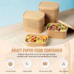 Kraft Paper Takeaway Boxes with Lids