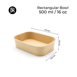 Kraft Paper Food Containers with PET Lids
