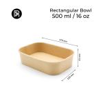 Kraft Paper Food Containers with PET Lids