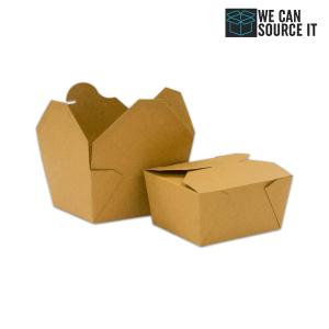 Kraft Leakproof Biodegradable Takeaway Food Boxes