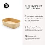 Kraft Paper Food Containers with PET Lids