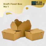 Kraft Leakproof Biodegradable Takeaway Food Boxes