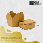 Kraft Leakproof Biodegradable Takeaway Food Boxes