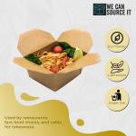 Kraft Leakproof Biodegradable Takeaway Food Boxes