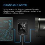 AC Infinity CONTROLLER 79 PRO, WiFi Outlet Controller, Independent Programs for Two Devices, Wall Hang Digital Thermostat with Temperature, Humidity, VPD, & Timer Controls, For Seed Starting Heat Mats