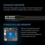 AC Infinity Controller 69 PRO+, Smart Environmental Controller 8-Port with Temp, Humidity, VPD, Timer, Cycle, Schedule Controls, for Grow Tent Cooling Ventilation Lighting (Bluetooth + WiFi, 8-Port)