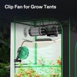 VIVOSUN 2-Pack AeroWave E6 Black, GrowHub Controller E42A & USB-C Splitter Kit, Grow Tent Clip-on Fan 6” with EC Motor, Smart Environmental WiFi-Controller & Compatible 2-in-1 Type C Splitter