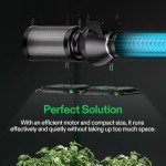 VIVOSUN D4 4 Inch 195 CFM Inline Duct Ventilation Fan HVAC Vent Blower for Hydroponics Grow Tent