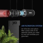 AC Infinity Air Filtration PRO Kit 6”, Inline Fan, Temperature Humidity VPD Controller with WiFi App Control, Carbon Filter, Ducting, Ventilation System for Grow Tents, Hydroponics, Indoor Gardening