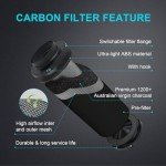 iPower 4 Inch Inline Duct Ventilation Smart Fan (Support Alexa) for Grow Tent, Black