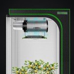 MELONFARM Air Filtration Kit 4", Built-in 14cm Fan Low Nois Carbon Filter with 12-Speed Controller, 8' Ducting, Cooling & Ventilation System for Grow Tents, Indoor Gardening, Hydroponics
