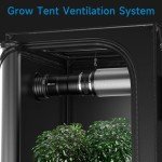 Hon&Guan 4" Air Filtration Kit: 4 Inch Inline Duct Fan with Speed Controller, 10" High Carbon Filter, 8 Ft Ducting & Rubber Coupler, Ventilation System for Grow Tents, Indoor Gardening, Hydroponics