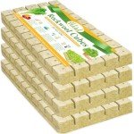 Halatool 1 Inch Rockwool Cubes Garden Rock Wool Stonewool Grow Cubes Starter Plugs for Hydroponics Soilless Cultivation Clone Plants Germination Start (4 Sheets of 200 Cubes)