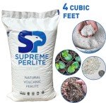 Supreme Horticulture Coarse Grade Perlite 4 Cubc Foot 113 Liters 120 Quarts - Indoor & Outdoor Use Coarse Grade