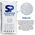 Supreme Horticulture Coarse Grade Perlite 4 Cubc Foot 113 Liters 120 Quarts - Indoor & Outdoor Use Coarse Grade