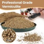 Sukh 14.6OZ Vermiculite - Organic Vermiculite for Gardening Plants Fine Horticultural Soil Amendments Bulk Additive Perfect Potted and Garden Professional Grade 1-3mm