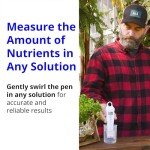 Bluelab Conductivity Pen Meter and Probe Care Kit for Conductivity-Water, Temperature and Nutrient Tester (CF, EC, PPM 500/700) with EC Solution and Cleaner for Hydroponics and Indoor Growing