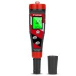 UIUZMAR Digital pH Meter pH TDS EC Meter for Hydroponic Solution pH and EC Meter with LCD Display TDS Water Tester pH PPM Meter for DWC Setup Aeroponic