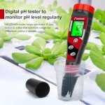 UIUZMAR Digital pH Meter pH TDS EC Meter for Hydroponic Solution pH and EC Meter with LCD Display TDS Water Tester pH PPM Meter for DWC Setup Aeroponic