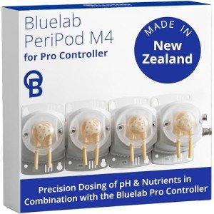 Bluelab PERIPODM4 Peripod M4 for Pro Controller, Dosing for pH and Nutrient (TDS), 4 Pumps with Accessories (Pro Controller Sold Separately), Tool for Hydroponic System and Indoor Plant Grow