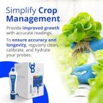 Bluelab pH Pen Meter and Probe Care Kit pH with Calibration Supplies, Storage Solution & Brush, Reliable Digital Tester for pH, Temperature in Growing Solutions, Optimal Plant Health and Yield