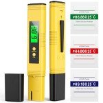 2024 All-New pH Meter for Water - High Accuracy Digital pH Tester (0.01 Precision) with UL Certification and 3 pH Calibration Powders - Ideal for Home Water, Hydroponics, Aquariums, Pools, and More