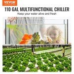 VEVOR 1/3 HP Hydroponic Aquarium Water Chiller
