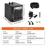 VEVOR 1/3 HP Hydroponic Aquarium Water Chiller