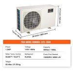 VEVOR 1.5 HP Hydroponic Aquarium Chiller System