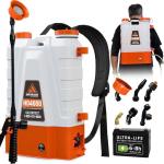 PetraTools 4-Gallon Battery Backpack Sprayer with Nozzles