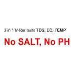 TDS Meter, 3 in 1 TDS, EC & Temperature Meter, Drinking Water PPM Meter, Digital Water Testing Kits, no Installation Needed