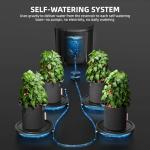 Spider Farmer 2025 Newest Gravity-Fed Self-Watering System No Power Needed, 4-Pack Auto Watering System with 13 Gallon Reservoir, 4Pcs Water Delivery Fabric Pot Base for Indoor Plants, Grow Tents