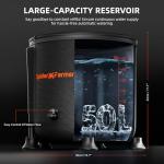 Spider Farmer 2025 Newest Gravity-Fed Self-Watering System No Power Needed, 4-Pack Auto Watering System with 13 Gallon Reservoir, 4Pcs Water Delivery Fabric Pot Base for Indoor Plants, Grow Tents