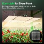 VIVOSUN VS4000 LED Grow Light with Full Spectrum Diodes & Brand Driver Dimmable Sunlike Lights for Seedling Veg & Bloom Plant Grow Lamp for 4x4/5x5 Grow Tent