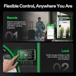 VIVOSUN AeroZesh G4 Inline Duct Fan, Quiet 4" 195 CFM Ventilation Exhaust Fan w/EC Motor and GrowHub E42A Temperature Humidity WiFi-Controller for Heating Cooling Booster, Grow Tents, Hydroponics