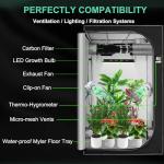 4x4 Indoor Grow Tent with Thermohygrometer & Organizer