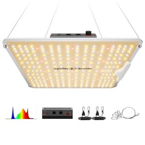 Spider Farmer 2024 New SF1000 LED Grow Light with Samsung LM301H EVO High Efficiency & Dimmable Lighting Full Spectrum Grow Light for Indoor Plants