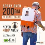 PetraTools 4-Gallon Battery Backpack Sprayer with Nozzles