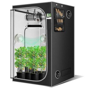 4x4 Indoor Grow Tent with Thermohygrometer & Organizer