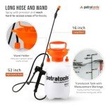 Petratools 1 Gallon Garden Pump Sprayer with Hose