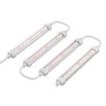 Spider Farmer Glow30 LED Grow Lights Kits, Sunlike Full Spectrum Integrated Plant Waterproof Growing Lamp Supplemental Bars for Grow Tent Indoor Greenhouse Plant Seedling Veg Flower, 4-Pack