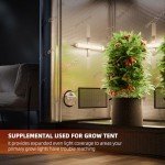 Spider Farmer Glow30 LED Grow Lights Kits, Sunlike Full Spectrum Integrated Plant Waterproof Growing Lamp Supplemental Bars for Grow Tent Indoor Greenhouse Plant Seedling Veg Flower, 4-Pack