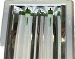 lumiastar 2Ft 2Bulbs T5 Grow Lights Panel, 6500K Full Sun Light, 5000 Lumen Output