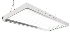 4Ft X 24In 8 Lamps 400W T5 Fluorescent Grow Lights with 6500K Sun Light Grow Lamps and 40000 Lumen and 1.0 High PPF/W, Great for Seeding, Clone, and VegGrowing Stages of Indoor Plant. Grow Fast!