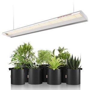Spider Farmer 2025 New SF600 LED Grow Lights 2x4 ft Coverage Sunlike Full Spectrum Plant Growing Lamp for Indoor Plants Seeding Veg Flower Energy Saving & High Efficiency Grow Light 384 Diodes