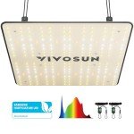 VIVOSUN VS1000 LED Grow Light with Full Spectrum Diodes & Sosen Driver Dimmable Lights Sunlike for Indoor Plants Seedling Veg and Bloom Lamps for 2x2/3x3 Tent