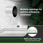 MELONFARM 2-in-1 Hydroponic Grow Tent, 36"x24"x48