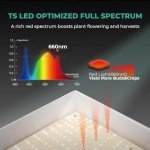 MARS HYDRO TS1000 150W LED Grow Light for Indoor Plants, with Patented Reflector, 5 Levels Dimmable Lights Daisy Chain Full Spectrum Growing Lamps for Seedlings Veg Bloom in 2x2/3x3 Grow Tent