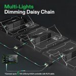 VIVOSUN VS4000 LED Grow Light with Full Spectrum Diodes & Brand Driver Dimmable Sunlike Lights for Seedling Veg & Bloom Plant Grow Lamp for 4x4/5x5 Grow Tent