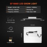 Spider Farmer 2025 SF1000D LED Grow Lights with Samsung LM301B Diodes Full Spectrum Grow Light for Indoor Plants Veg/Bloom Growing Lamps in Grow Tent
